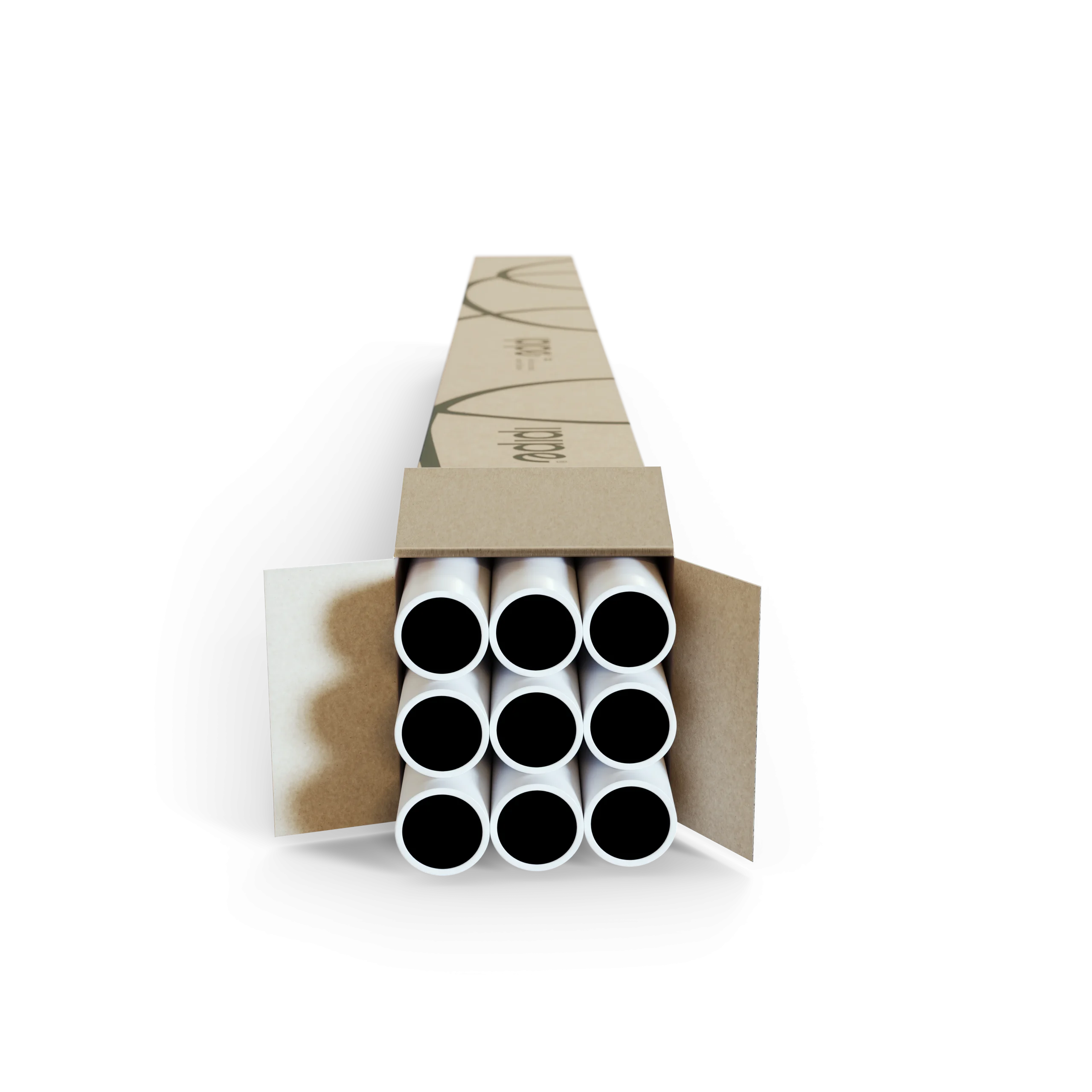 Stive rør 50mm iTube 320N rPP 3m